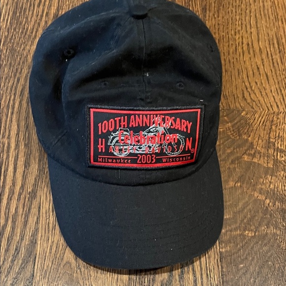 Harley Davidson Black 100th Anniversary Cap - Picture 1 of 2